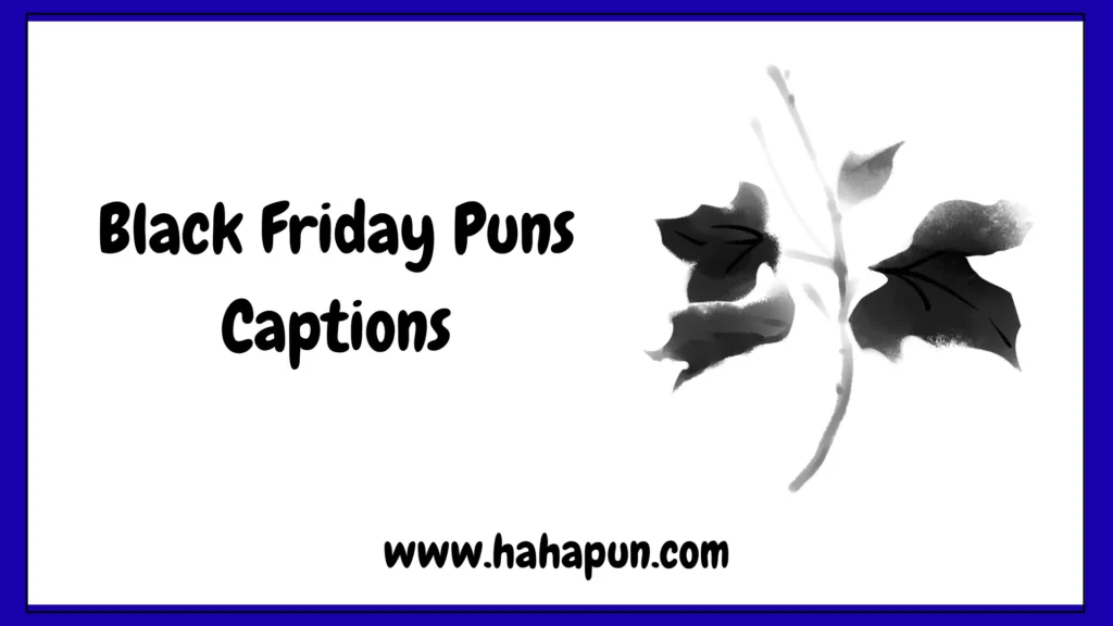 Black Friday Puns Captions