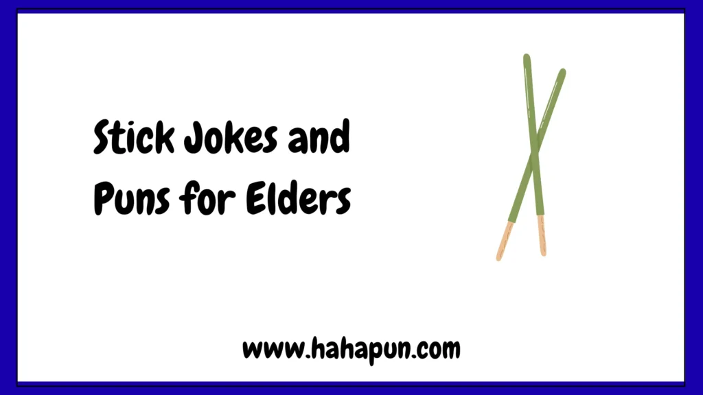 Stick Jokes and Puns for Elders