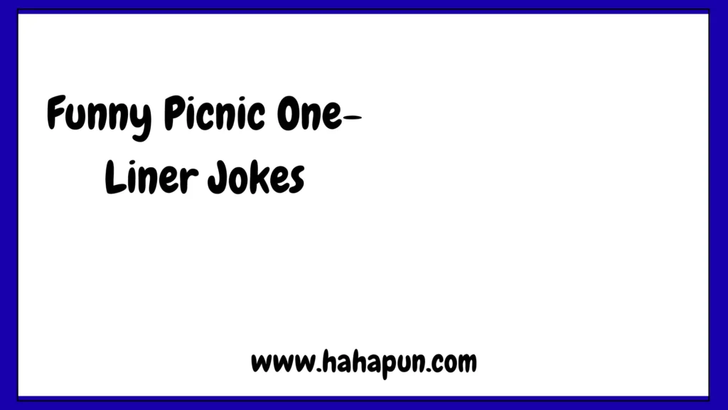 Funny Picnic One-Liner Jokes