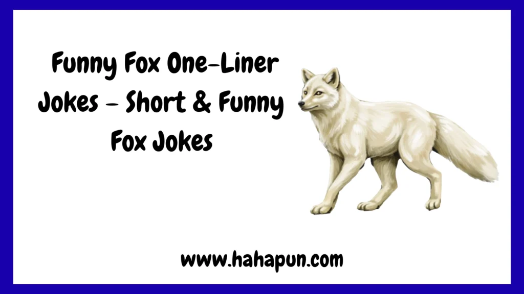  Funny Fox One-Liner Jokes – Short & Funny Fox Jokes