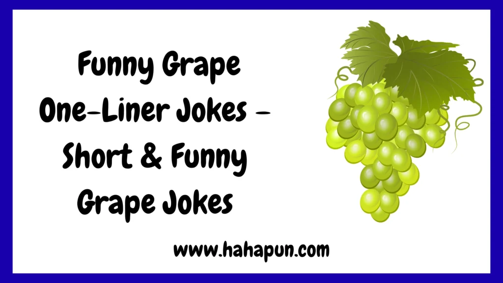  Funny Grape One-Liner Jokes – Short & Funny Grape Jokes