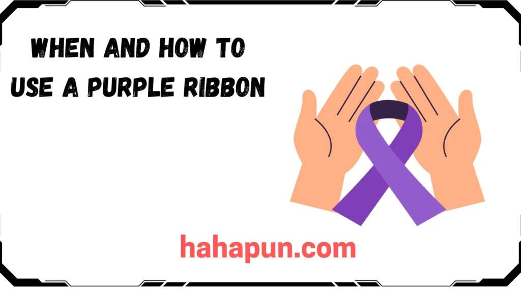 When and How to Use a Purple Ribbon
