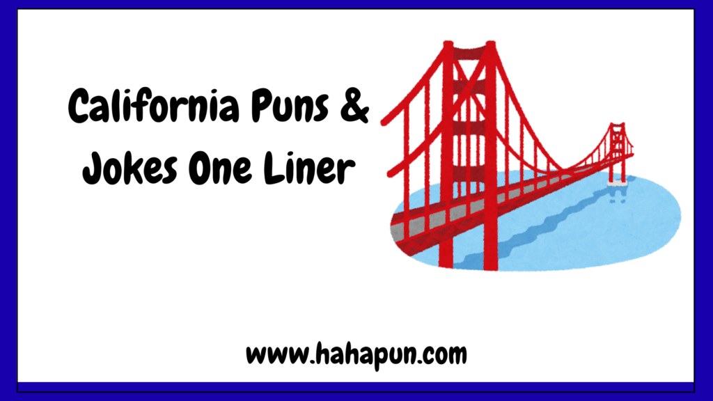 California Puns & Jokes One Liner