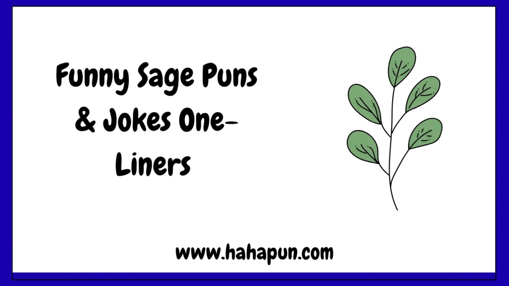 Funny Sage Puns & Jokes One-Liners