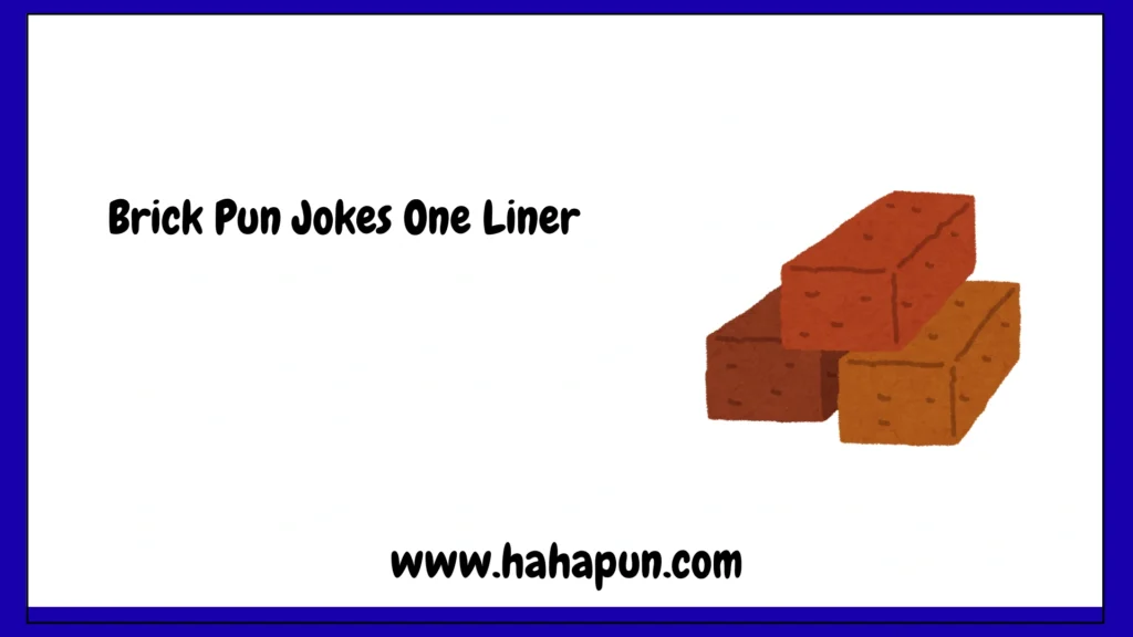 Brick Pun Jokes One Liner