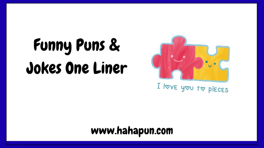 Funny Puns & Jokes One Liner