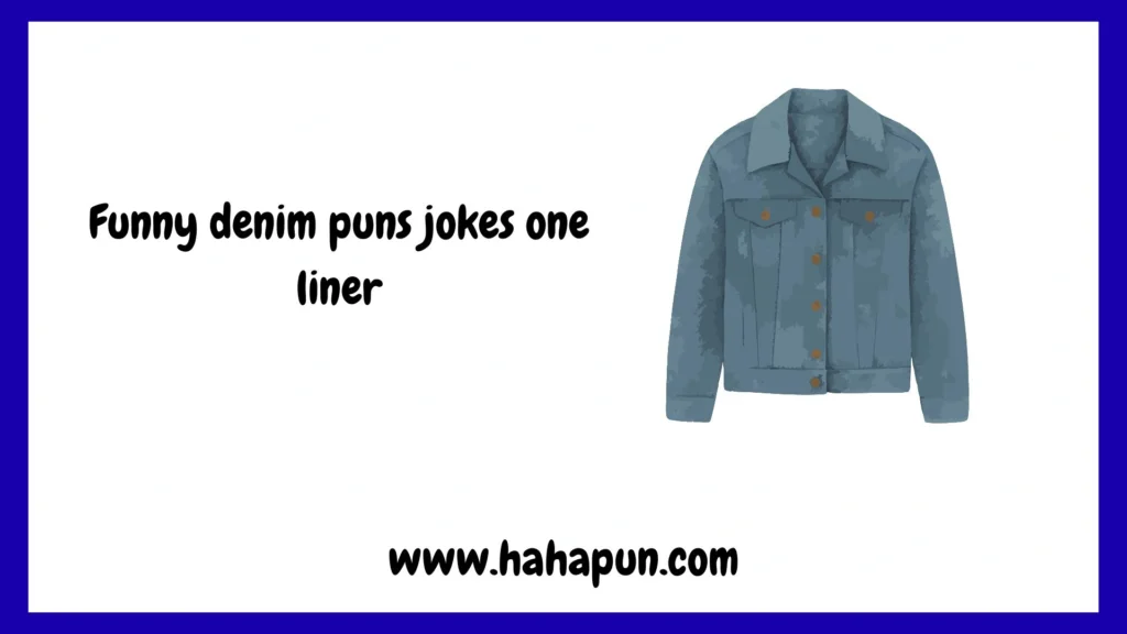 Funny denim puns jokes one liner