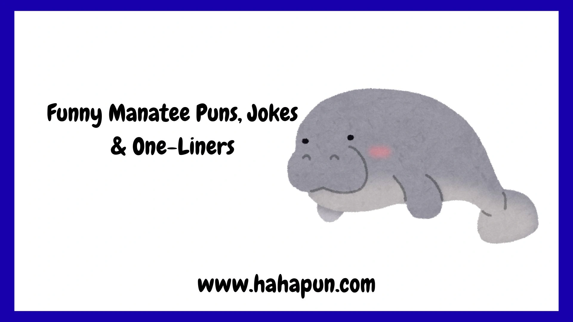 Manatee Puns, Jokes \u0026 One-Liners, image size:1920x1080