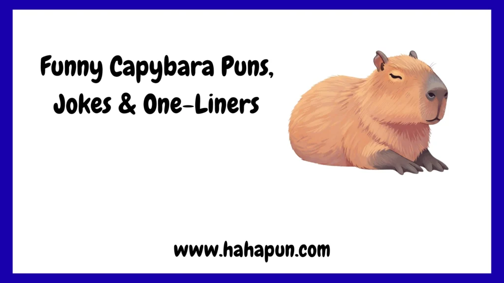 Funny Capybara Puns, Jokes & One-Liners