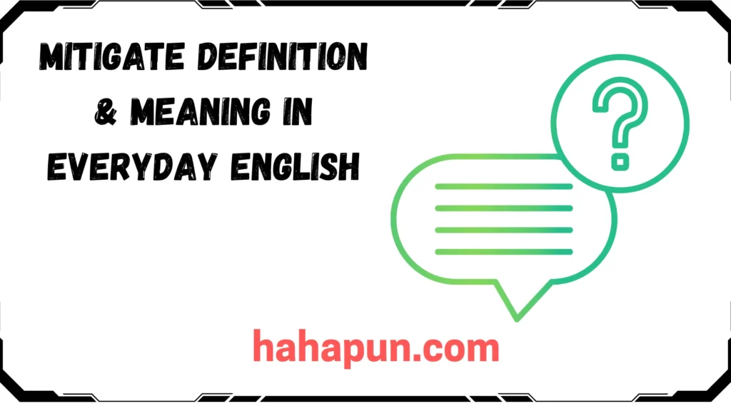 Mitigate Definition