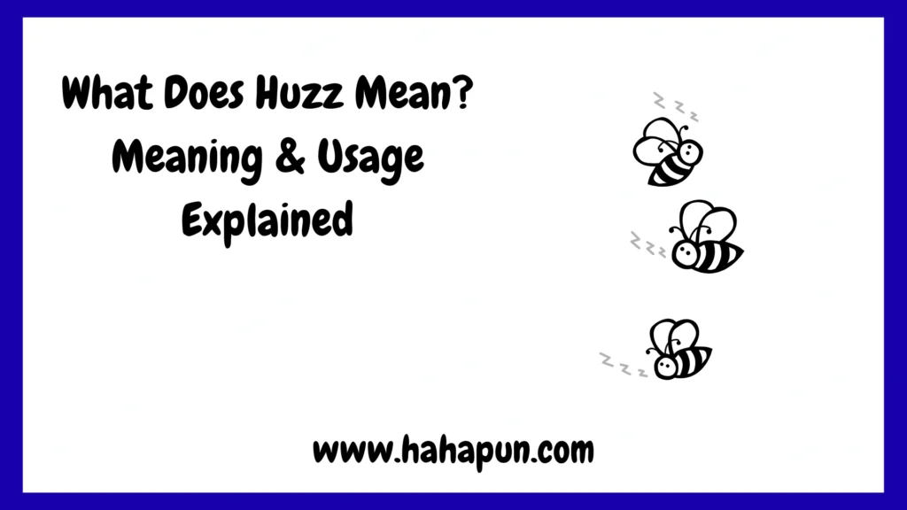 What Does Huzz Mean? Meaning & Usage Explained