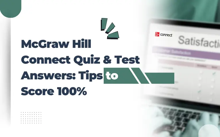 Blog banner image with topic McGraw Hill Connect Quiz & Test Answers Tips to Score 100%