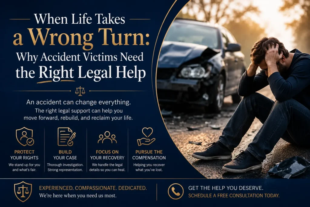 When Life Takes a Wrong Turn Why Accident Victims Need the Right Legal Help